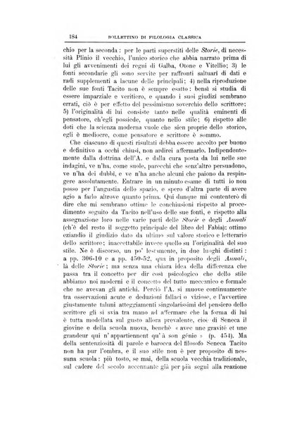 Bollettino di filologia classica