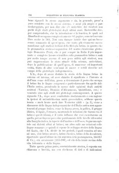 Bollettino di filologia classica