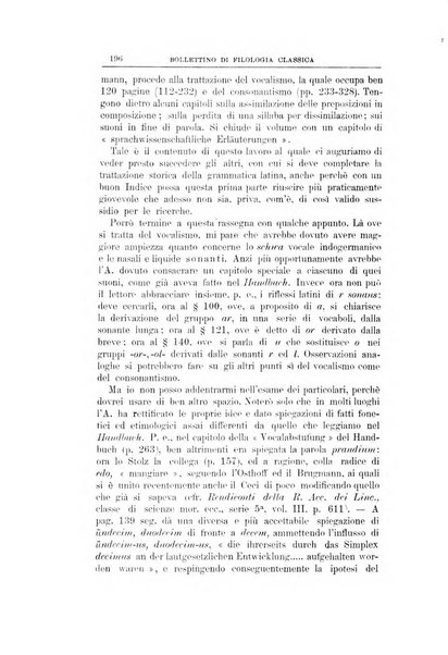 Bollettino di filologia classica