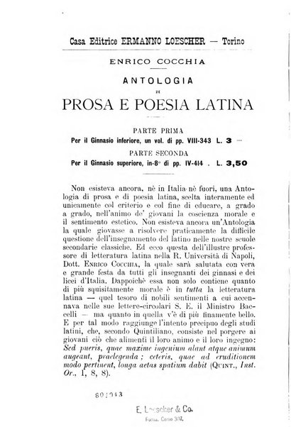 Bollettino di filologia classica