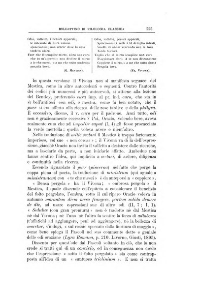 Bollettino di filologia classica