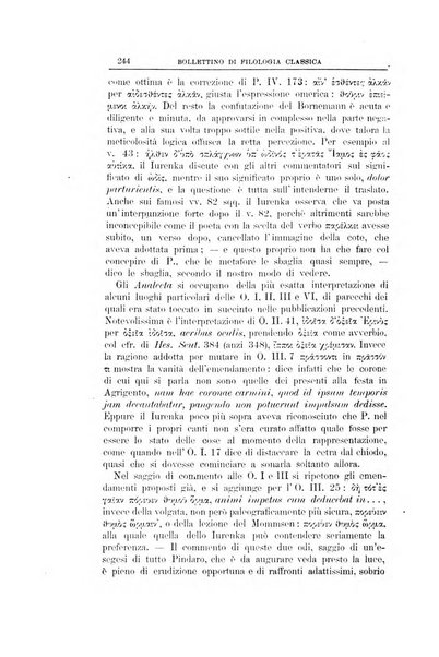 Bollettino di filologia classica