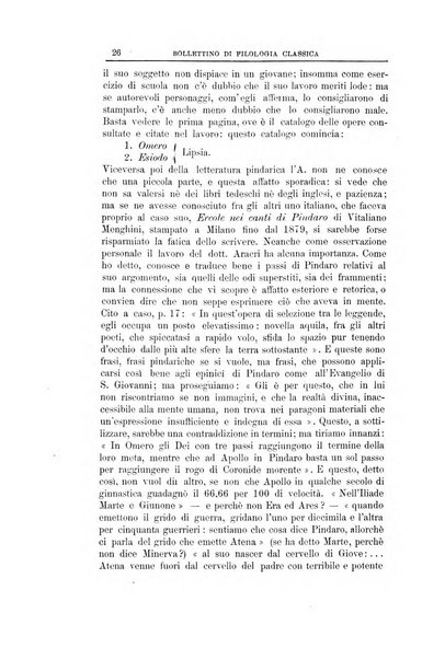 Bollettino di filologia classica