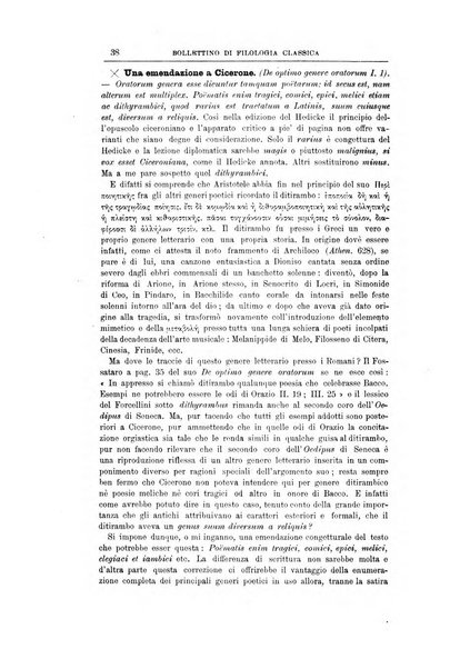 Bollettino di filologia classica