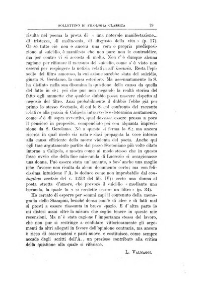 Bollettino di filologia classica