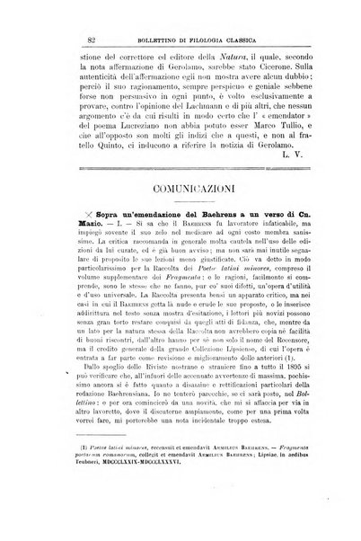 Bollettino di filologia classica