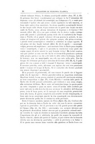 Bollettino di filologia classica