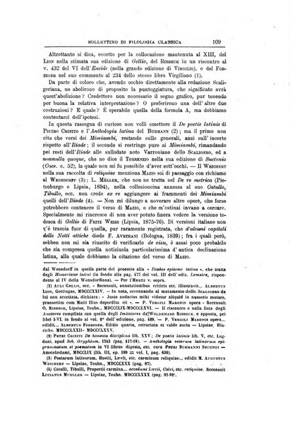 Bollettino di filologia classica