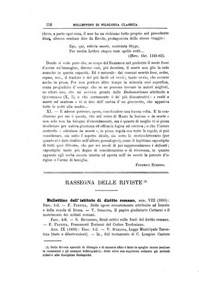 Bollettino di filologia classica