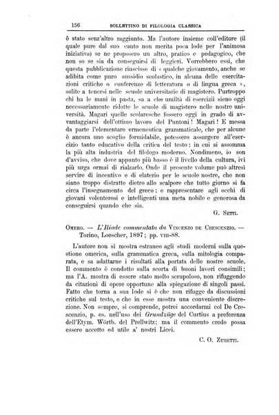 Bollettino di filologia classica