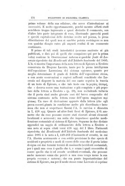 Bollettino di filologia classica