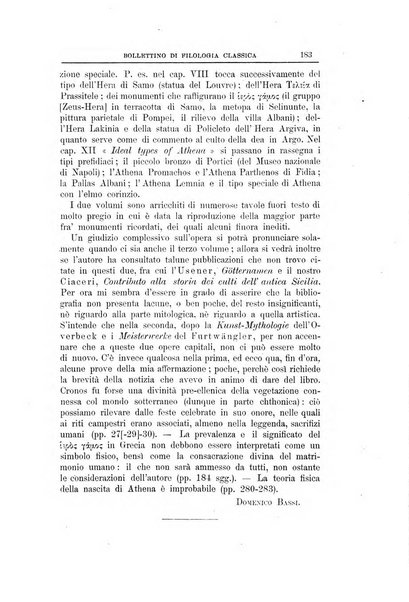 Bollettino di filologia classica