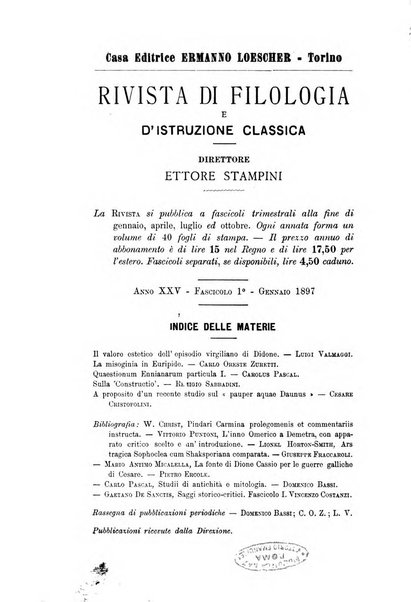 Bollettino di filologia classica