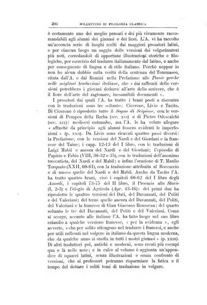 Bollettino di filologia classica