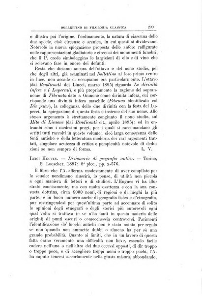 Bollettino di filologia classica