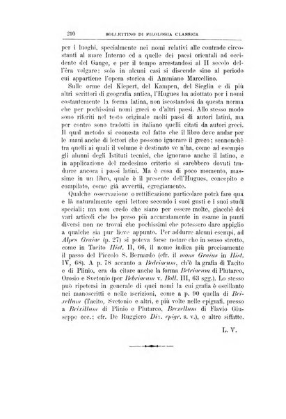 Bollettino di filologia classica