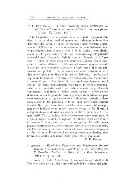 Bollettino di filologia classica