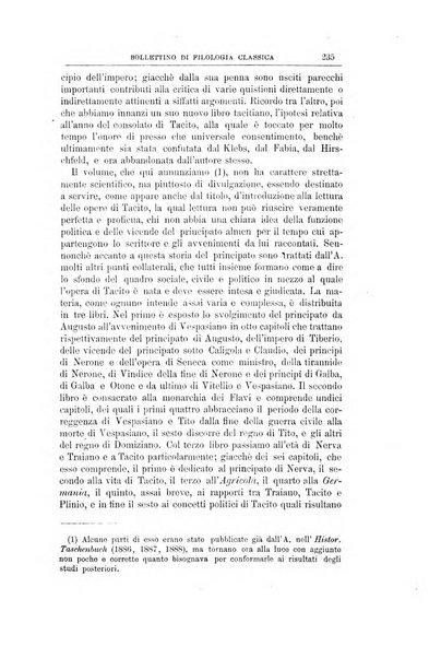 Bollettino di filologia classica