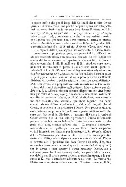 Bollettino di filologia classica