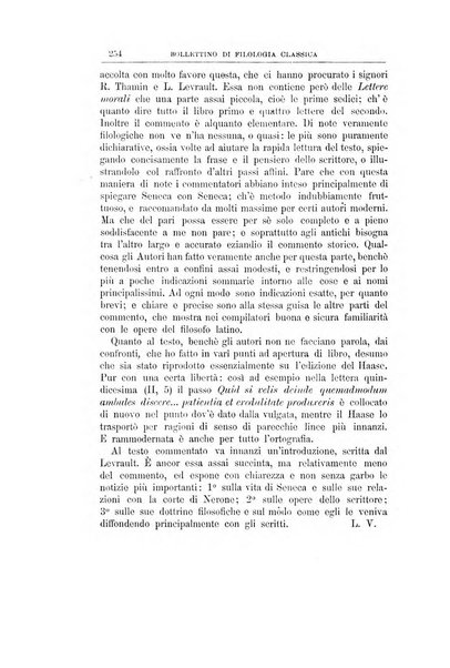 Bollettino di filologia classica