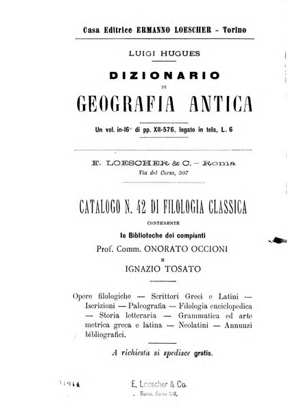 Bollettino di filologia classica