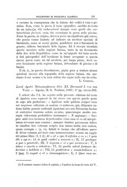 Bollettino di filologia classica