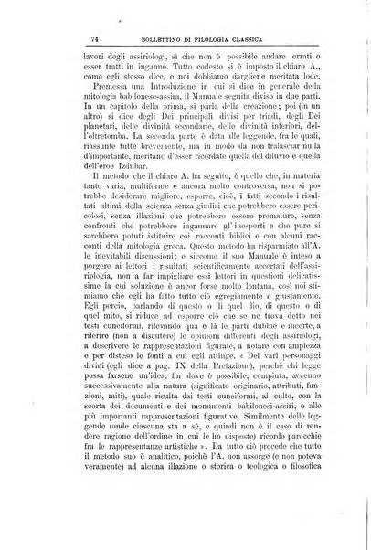 Bollettino di filologia classica