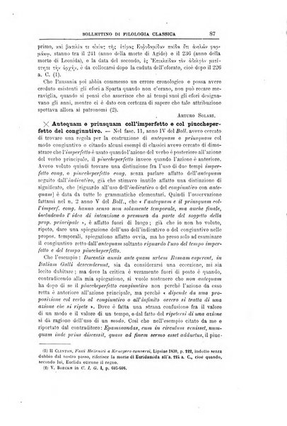 Bollettino di filologia classica