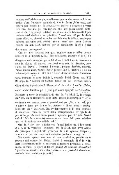 Bollettino di filologia classica