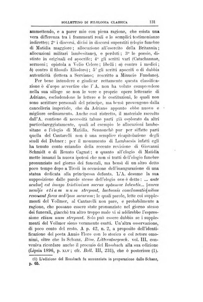 Bollettino di filologia classica