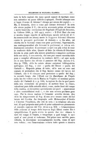 Bollettino di filologia classica