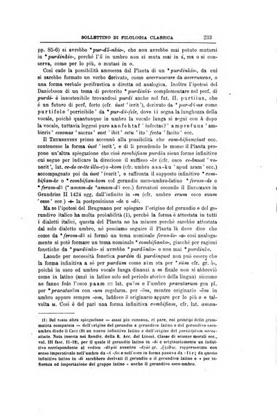 Bollettino di filologia classica