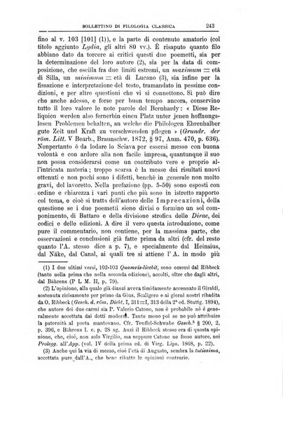 Bollettino di filologia classica