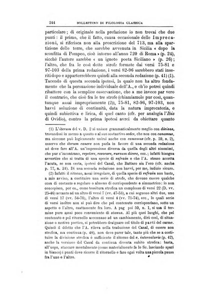 Bollettino di filologia classica