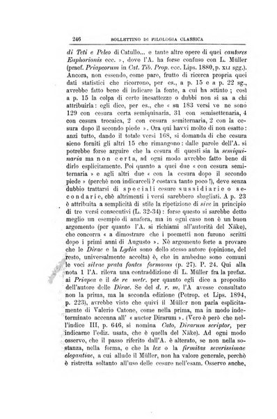 Bollettino di filologia classica