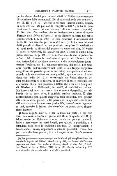 Bollettino di filologia classica