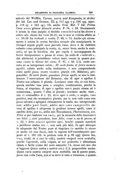 Bollettino di filologia classica