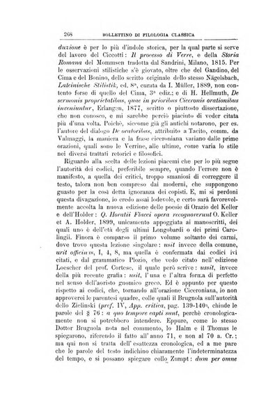 Bollettino di filologia classica