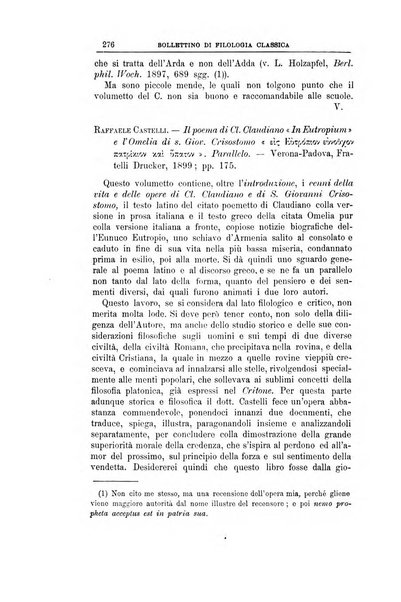 Bollettino di filologia classica