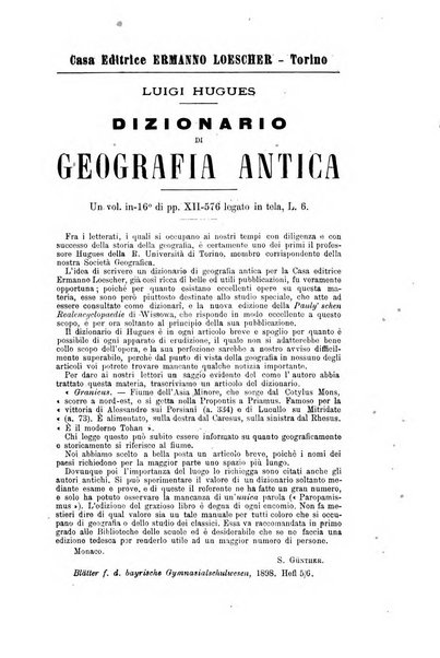 Bollettino di filologia classica