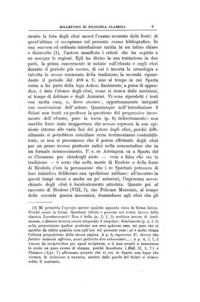 Bollettino di filologia classica