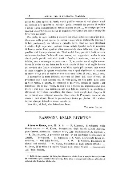 Bollettino di filologia classica