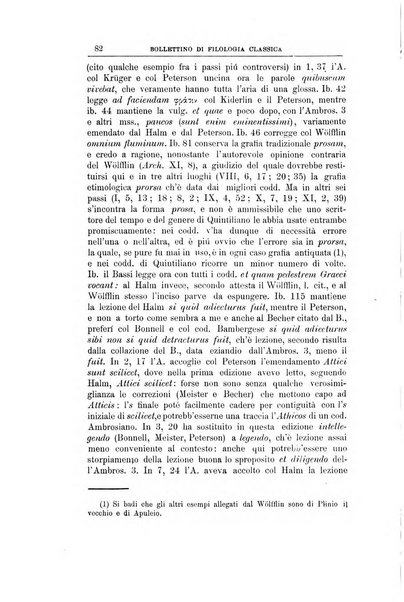 Bollettino di filologia classica