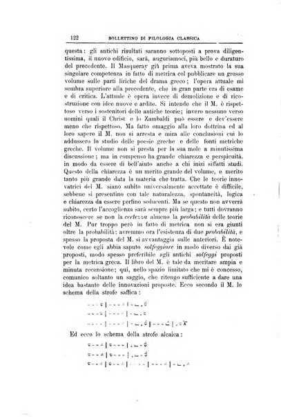 Bollettino di filologia classica