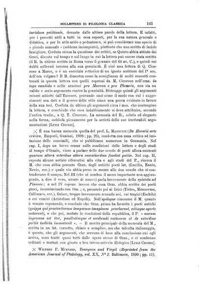 Bollettino di filologia classica