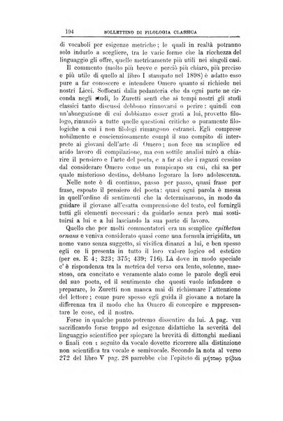 Bollettino di filologia classica