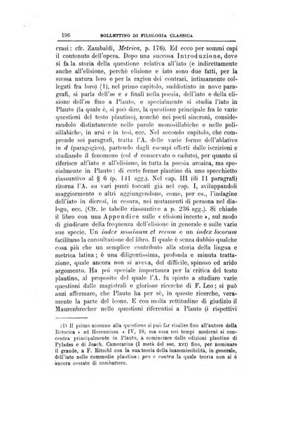 Bollettino di filologia classica