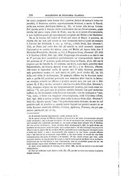 Bollettino di filologia classica