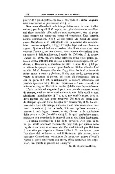 Bollettino di filologia classica