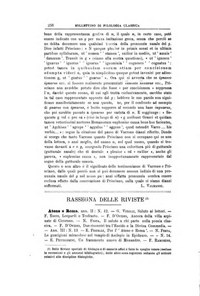 Bollettino di filologia classica